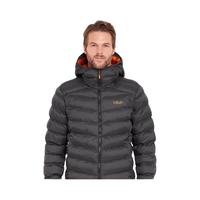 Rab Nebula pro户外秋冬男士保暖防风连帽透气舒适棉服QIP-23 炭黑色ANT S