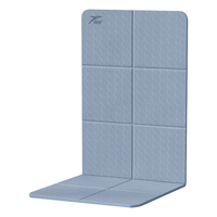 悦步可折叠瑜伽垫小午睡垫儿童午休加厚防滑家用运动地垫 蓝色【宽61cm】 6mm厚