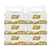 心相印恒金纸巾抽纸200抽大包家用餐巾纸擦手纸卫生纸酒店实惠装整箱批S 真S码 2层200抽*6包