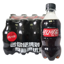 可口可乐 零度 Zero 汽水 碳酸饮料零糖零卡 300ML*12瓶 整箱装