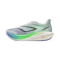 李宁 LI-NING飞电5 Challenger丨跑鞋男鞋全掌碳板beng丝轻量透气竞速比赛鞋 标准白/空蓝色-8 42