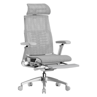 Ergonor 电脑椅 联友金豪+精英版 人体工学椅 办公皮椅 带躺舒宝黑色