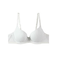 Embry Form/安莉芳舒适薄款文胸大胸显小光面上托内衣女 EBW0662乳白色CRM