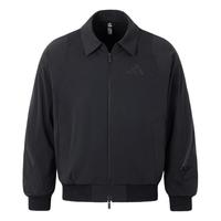 宽松加绒翻领飞行员夹克外套男装秋冬adidas阿迪达斯outlets
