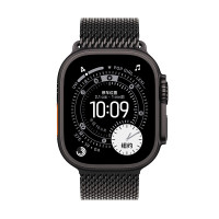 苹果 Apple Watch Ultra 3 智能手表 GPS+蜂窝版 49mm 黑色钛金属 米兰尼斯表带 M
