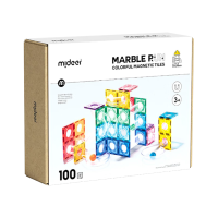 弥鹿 儿童玩具管道滚珠磁力片-管道滚珠100pcs+收纳袋新年礼物
