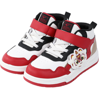 江博士学步鞋运动鞋冬季男女童保暖高帮儿童鞋B14244W004红/米/黑32 32 脚长约19.6-20.1