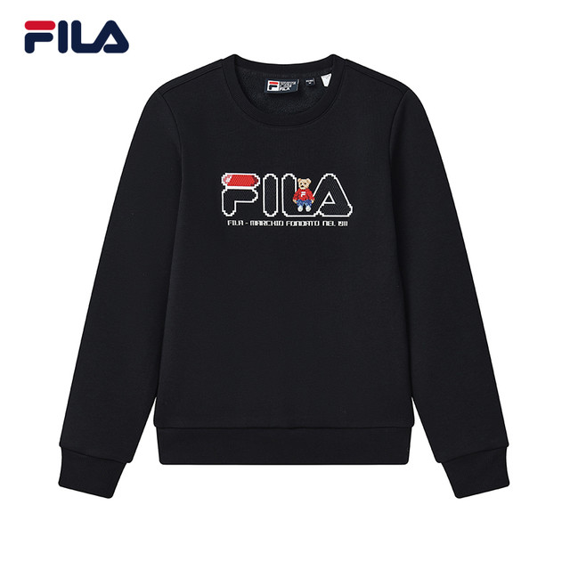 88VIP：FILA 斐乐 经典圆领长袖加绒上衣