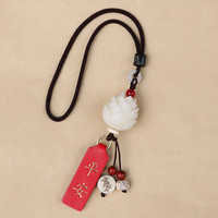 车特美 PTP 汽车挂件 菩提莲花平安挂绳无铃铛款