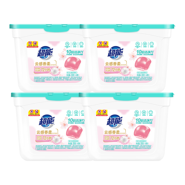 88VIP：超能 云感香柔凝珠288g*3盒 蚕丝蛋白精华洗护合一十倍洁净108颗