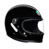 AGV X3000复古巡航机车摩托车头盔男女四季全盔 BLACK(亮黑) M(适合55-57头围)