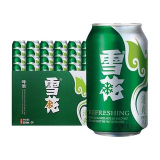 BEER 雪花 SNOWBEER BEER BEER 清爽啤酒 330ml*24听