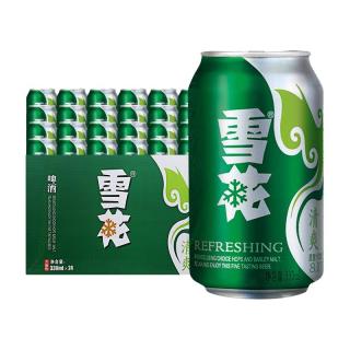 BEER 雪花 SNOWBEER BEER BEER 清爽啤酒 330ml*24听