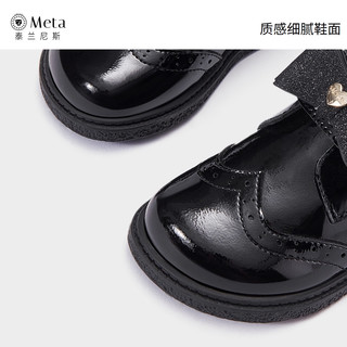 泰兰尼斯女宝宝汉服鞋软底休闲鞋公主小皮鞋可爱古风童鞋 粉色/ 27码