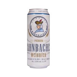 汉巴赫 小麦白啤酒500ml*24听德国进口 精酿 京东自营聚会畅饮