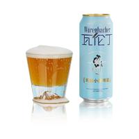  Würenbacher/瓦伦丁 清爽无醇 小麦啤酒  无醇小麦 500mL 18罐 整箱装 500ml*18