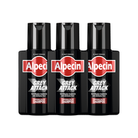 Alpecin欧倍青咖啡因润黑盖白染色洗发水200ml*3瓶