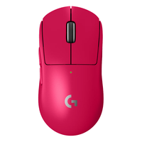  logitech/罗技 轻量化63g 无线游戏鼠标  GPW二代 粉色+大鼠标垫