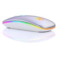 YINDIAO 银雕 A2 2.4G无线鼠标 1600DPI 质感黑 A2LY黑色-RGB-【蓝牙双模版】