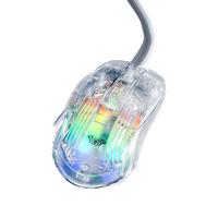 AULA 狼蛛 S80 有线鼠标 透明鼠标RGB