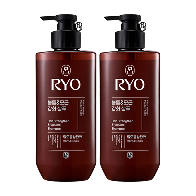 吕 棕吕洗发水480ml*2 强健滋养强韧发丝固发防脱持久 韩国进口