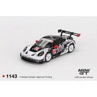车乐部MINIGT 1:64保时捷911 GT3 R#77 2025 化骨龙 AO比赛 合金模型 普盒版本