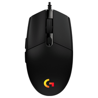  logitech/罗技 轻量化 有线游戏鼠标+防滑贴  G102黑色+黑色防滑贴【店长防滑防汗】