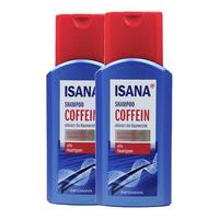 伊莎妠 德国ISANA原装进口咖啡因洗发水育发防掉发无硅控油250ml正品*2瓶
