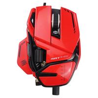 MAD CATZ 美加狮 RAT8+ADV 有线鼠标 20000DPI RGB 红色+鼠标垫 800*300*4mm 黑色