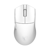 微星FOGRE GM500 W 黑/白色 蓝牙/2.4G/有线三模 轻量化 游戏电竞无线鼠标 FORGE GM500W 白色