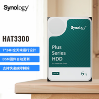 群晖 Synology HAT3300-6T 3.5寸sata机械硬盘 nas存储服务器6TB硬盘5400转