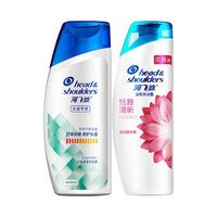 海飞丝洗发水头皮专研去屑止痒男士女士洗发露滋润头皮舒缓 舒痒锁水抑屑80g+恬雅清新型80g