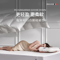 贝卡 BEKA ERT DESLEE 贝卡特德思丽 高奢匈牙利95鹅绒羽绒被 150x200cm 白色