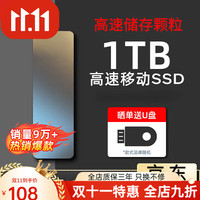 小米 Xiaomi MI)固态移动硬盘1t高速ssd移动固态u盘大容量存储颗粒固态硬盘4t 银色-标准版 1TB
