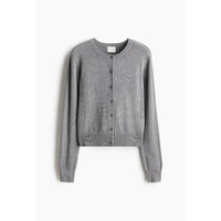 HM女装毛针织衫2025秋季短款开衫薄款红色针织外套0579541 170/104