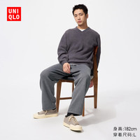 UNIQLO/优衣库 针织舒适 摇粒绒内里 男士休闲裤