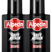 Alpecin欧倍青咖啡因润黑盖白染色洗发水200ml*2瓶