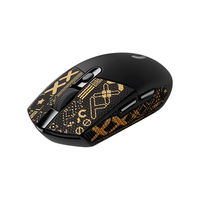  logitech/罗技 自定义宏程 无线游戏鼠标+防滑贴  黑色