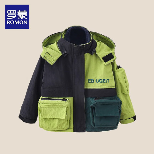 ROMON 罗蒙 童装男童秋季冲锋外套 多色任选