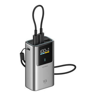 酷态科 10号超级电能棒mini 55W快充 白色 10000mAh 移动电源