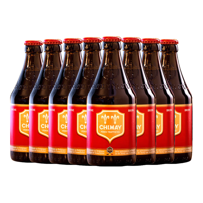  CHIMAY/智美 修道士精酿 啤酒  红帽 330mL 8瓶 组合装 整箱装 330ml