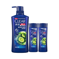 CLEAR/清扬 去屑止痒控油 男士洗发水  500g+350g