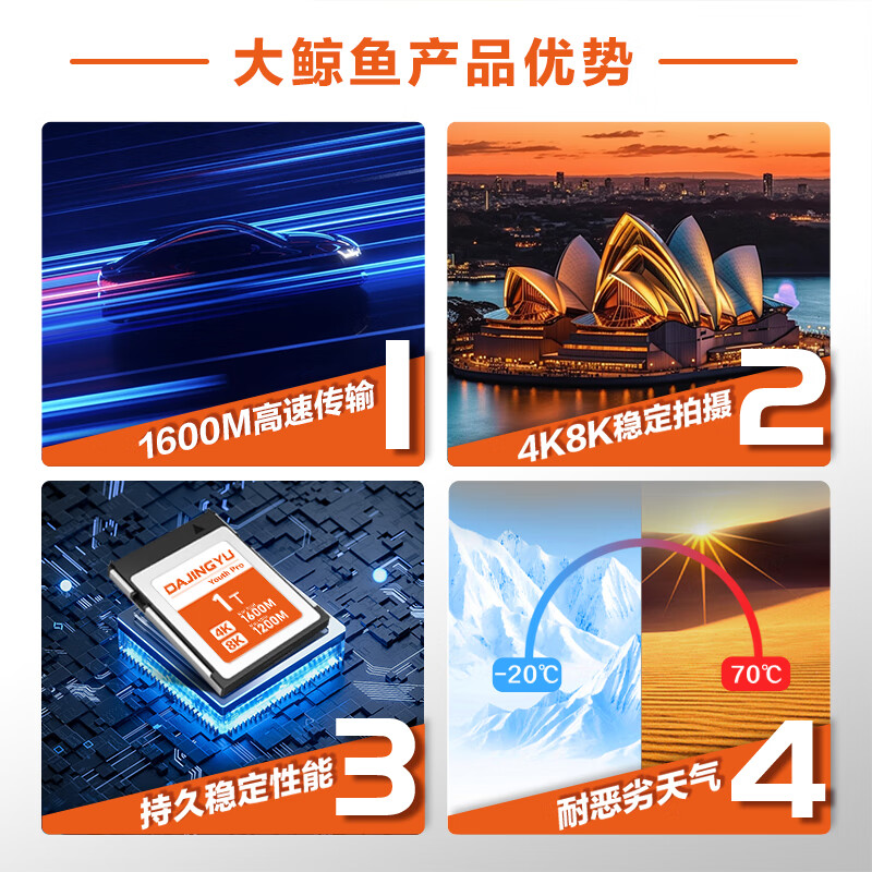  DAJINGYU 高速 CFE Type B存储卡