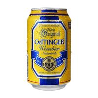 傲汀格 OETTINGER 自然浑浊型 小麦啤酒 330ml*12听