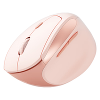 B.O.W航世 MD190mini 双模无线蓝牙鼠标人体工学静音电脑笔记本通用小手女生家用办公便携鼠标 茱萸粉-双模鼠标