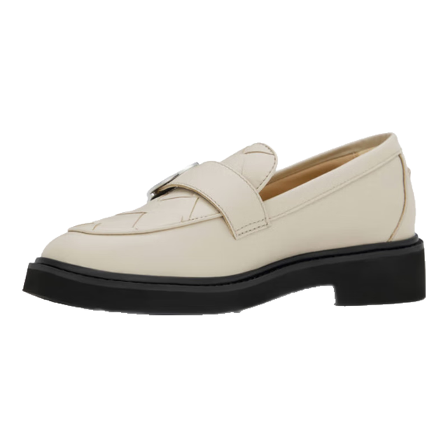 Clarks 老钱系列女鞋乐福鞋女复古小皮鞋单鞋通勤鞋 白色 261768074 37