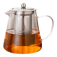 八千行泡茶壶茶水分离玻璃茶具小茶壶一人用飘逸杯家用高硼硅耐热冲茶壶 玻璃泡茶壶【750ML】 750ml