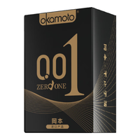 OKAMOTO 冈本 001黑金尊享安全套礼盒(001超薄2只+透薄雾感3只+SKIN激薄5只)