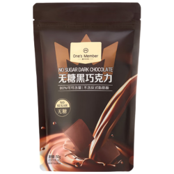 1号会员店 80%无糖黑巧 150g 休闲零食巧克力