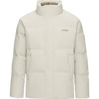 HLA海澜之家羽绒服男24新立领石墨烯外套男冬HWRAW4W070A 米杏5G 170/88A M125~136斤